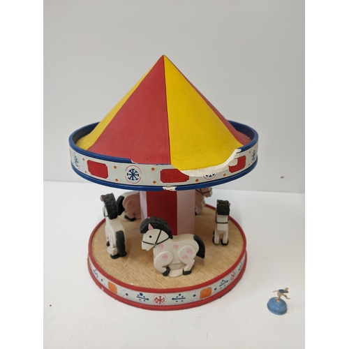 259 - A ceramic model of The Magic Roundabout by The Sugarlump Studio A/F, together with a Camberwick Gree... 