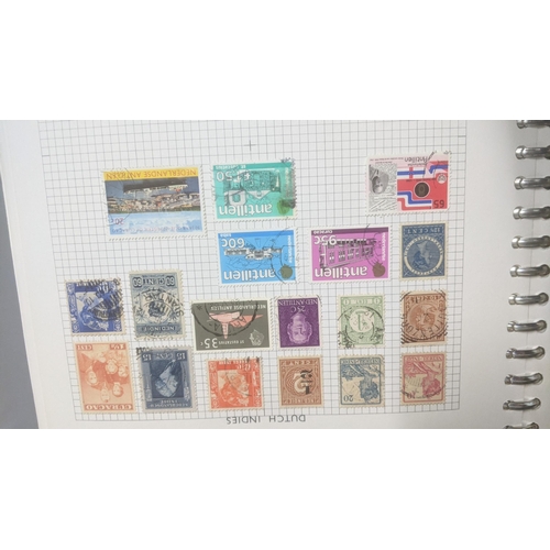 338 - A quantity of stamps from around the world mounted in various albums, some loose, along with various... 