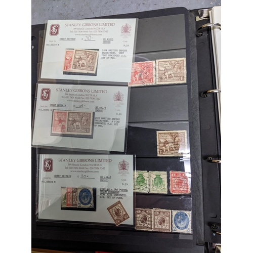 334 - A collection of almost entirely GB stamps, Victorian to late 20th century, mounted in nine albums, t... 