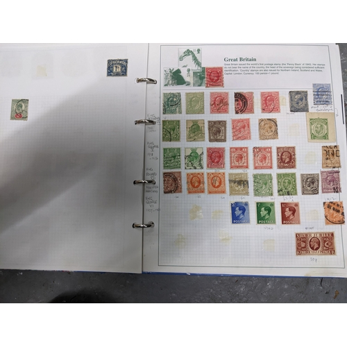 336 - A collection of worldwide stamps mounted in nine albums to include GB stamps, Chinese, Norwegian, Sp... 