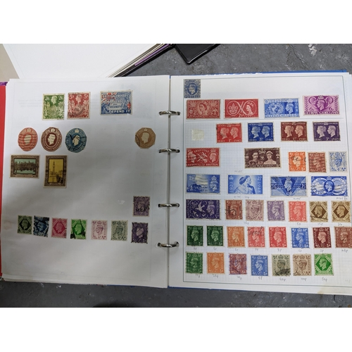 336 - A collection of worldwide stamps mounted in nine albums to include GB stamps, Chinese, Norwegian, Sp... 