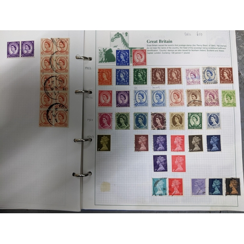 336 - A collection of worldwide stamps mounted in nine albums to include GB stamps, Chinese, Norwegian, Sp... 