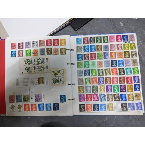 336 - A collection of worldwide stamps mounted in nine albums to include GB stamps, Chinese, Norwegian, Sp... 