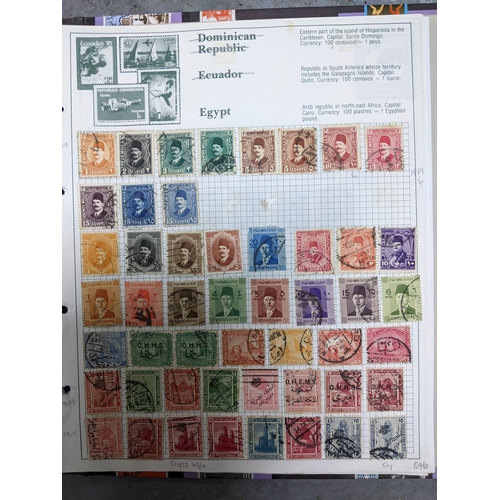 336 - A collection of worldwide stamps mounted in nine albums to include GB stamps, Chinese, Norwegian, Sp... 