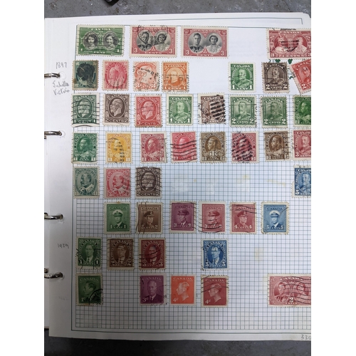 336 - A collection of worldwide stamps mounted in nine albums to include GB stamps, Chinese, Norwegian, Sp... 