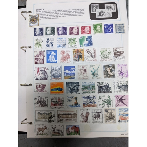 336 - A collection of worldwide stamps mounted in nine albums to include GB stamps, Chinese, Norwegian, Sp... 