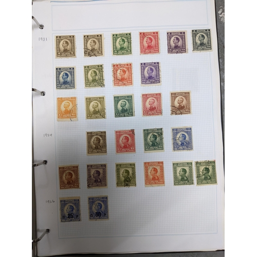 336 - A collection of worldwide stamps mounted in nine albums to include GB stamps, Chinese, Norwegian, Sp... 