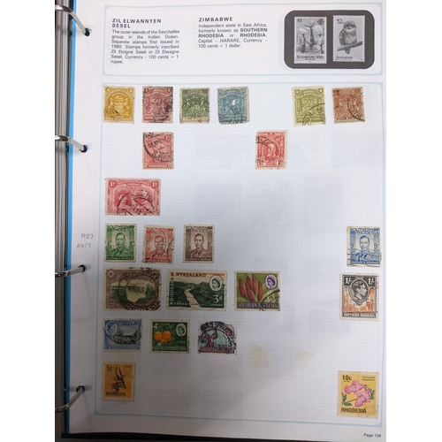 336 - A collection of worldwide stamps mounted in nine albums to include GB stamps, Chinese, Norwegian, Sp... 