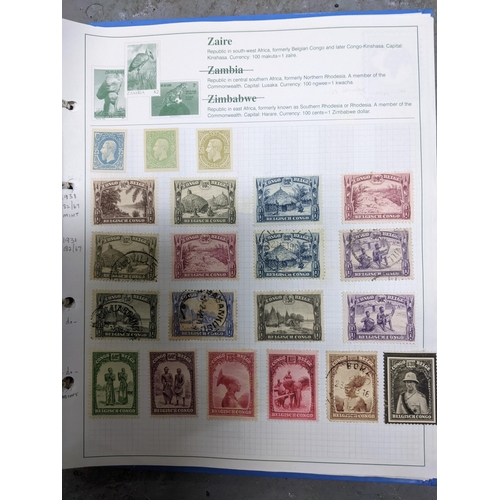 336 - A collection of worldwide stamps mounted in nine albums to include GB stamps, Chinese, Norwegian, Sp... 