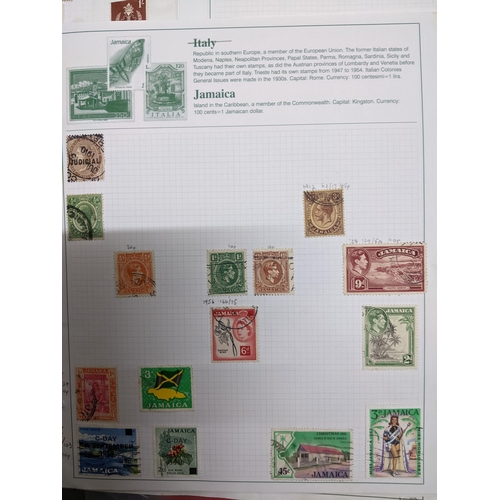 336 - A collection of worldwide stamps mounted in nine albums to include GB stamps, Chinese, Norwegian, Sp... 