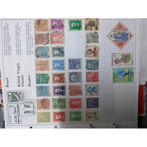 336 - A collection of worldwide stamps mounted in nine albums to include GB stamps, Chinese, Norwegian, Sp... 