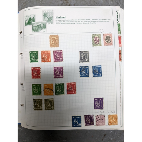 336 - A collection of worldwide stamps mounted in nine albums to include GB stamps, Chinese, Norwegian, Sp... 