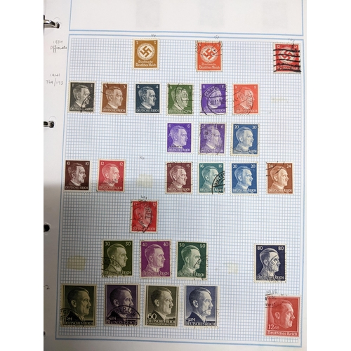 337 - A collection of stamps from around the world mounted in eleven albums to include Australian, Argenti... 