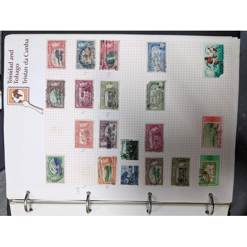 337 - A collection of stamps from around the world mounted in eleven albums to include Australian, Argenti... 