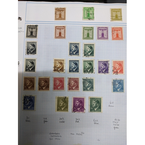 337 - A collection of stamps from around the world mounted in eleven albums to include Australian, Argenti... 