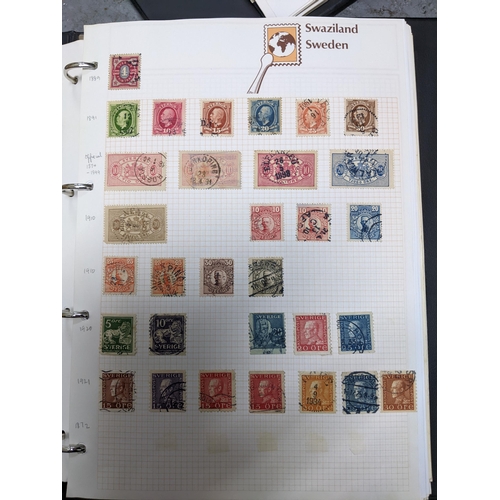 337 - A collection of stamps from around the world mounted in eleven albums to include Australian, Argenti... 