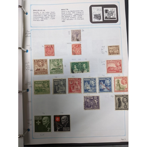 337 - A collection of stamps from around the world mounted in eleven albums to include Australian, Argenti... 