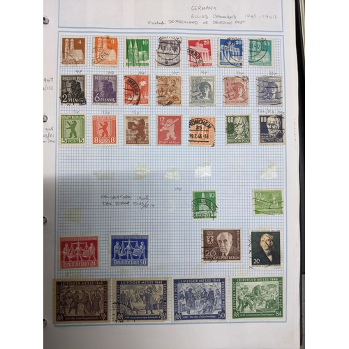 337 - A collection of stamps from around the world mounted in eleven albums to include Australian, Argenti... 