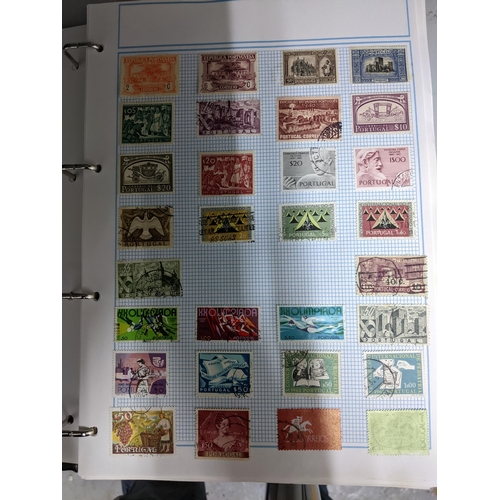 337 - A collection of stamps from around the world mounted in eleven albums to include Australian, Argenti... 