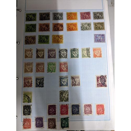 337 - A collection of stamps from around the world mounted in eleven albums to include Australian, Argenti... 