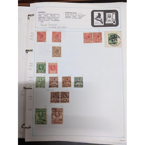 337 - A collection of stamps from around the world mounted in eleven albums to include Australian, Argenti... 