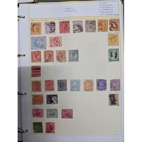 337 - A collection of stamps from around the world mounted in eleven albums to include Australian, Argenti... 