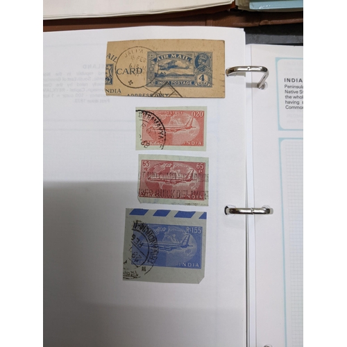 337 - A collection of stamps from around the world mounted in eleven albums to include Australian, Argenti... 