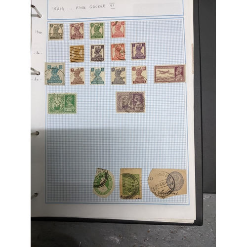 337 - A collection of stamps from around the world mounted in eleven albums to include Australian, Argenti... 