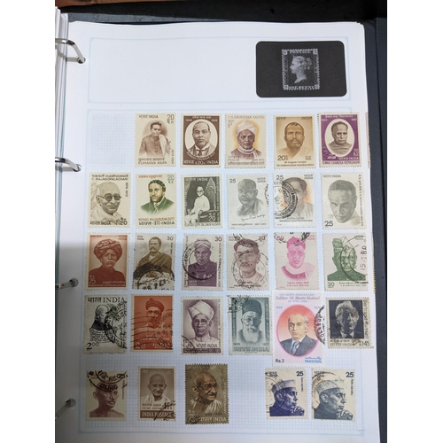 337 - A collection of stamps from around the world mounted in eleven albums to include Australian, Argenti... 