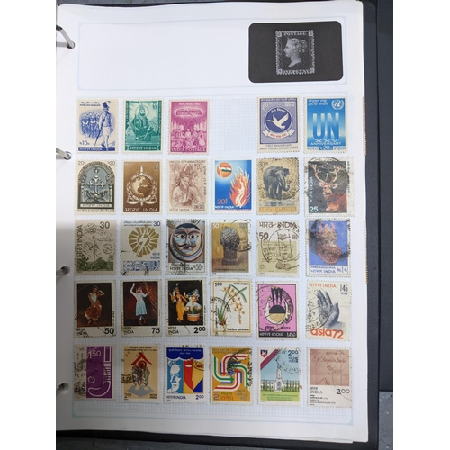 337 - A collection of stamps from around the world mounted in eleven albums to include Australian, Argenti... 