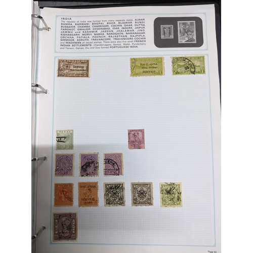 337 - A collection of stamps from around the world mounted in eleven albums to include Australian, Argenti... 