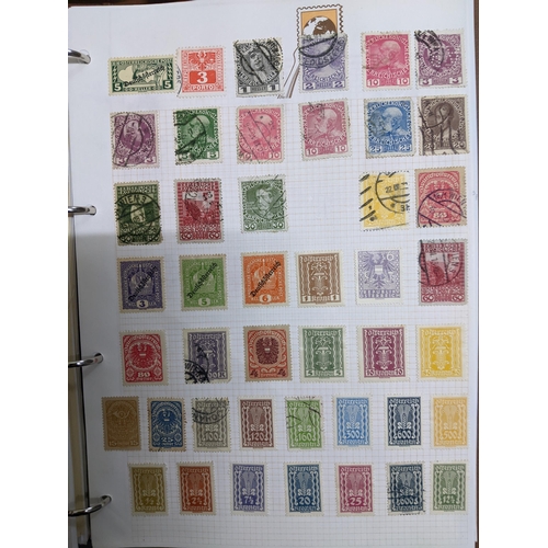 337 - A collection of stamps from around the world mounted in eleven albums to include Australian, Argenti... 