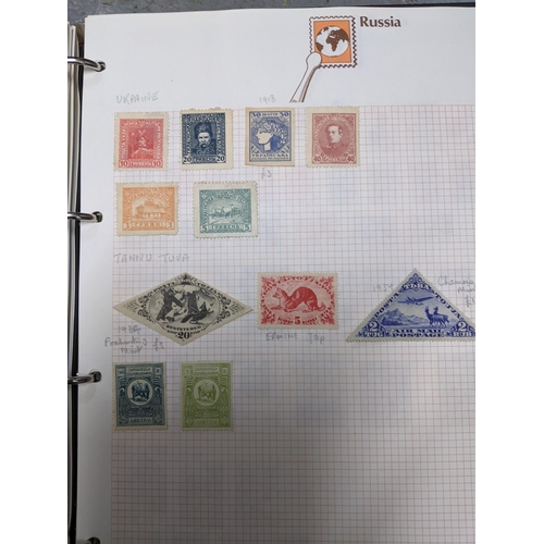 337 - A collection of stamps from around the world mounted in eleven albums to include Australian, Argenti... 