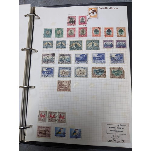 337 - A collection of stamps from around the world mounted in eleven albums to include Australian, Argenti... 