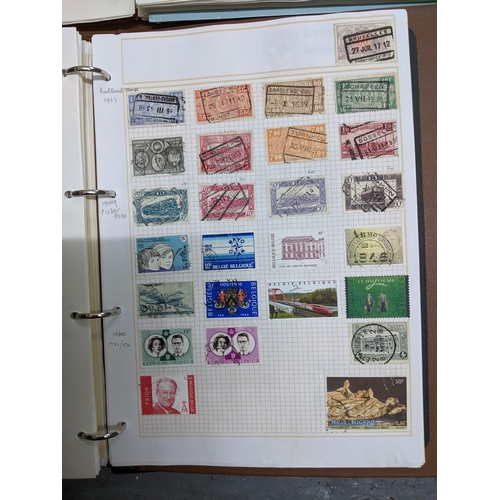 337 - A collection of stamps from around the world mounted in eleven albums to include Australian, Argenti... 