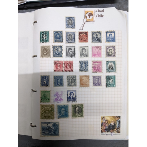 337 - A collection of stamps from around the world mounted in eleven albums to include Australian, Argenti... 