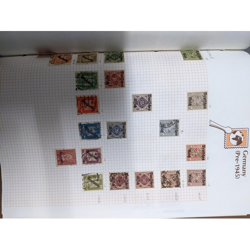 337 - A collection of stamps from around the world mounted in eleven albums to include Australian, Argenti... 