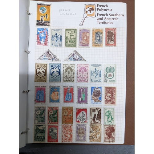 337 - A collection of stamps from around the world mounted in eleven albums to include Australian, Argenti... 