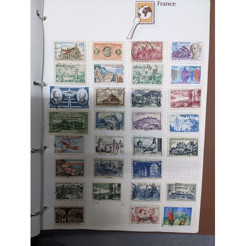 337 - A collection of stamps from around the world mounted in eleven albums to include Australian, Argenti... 