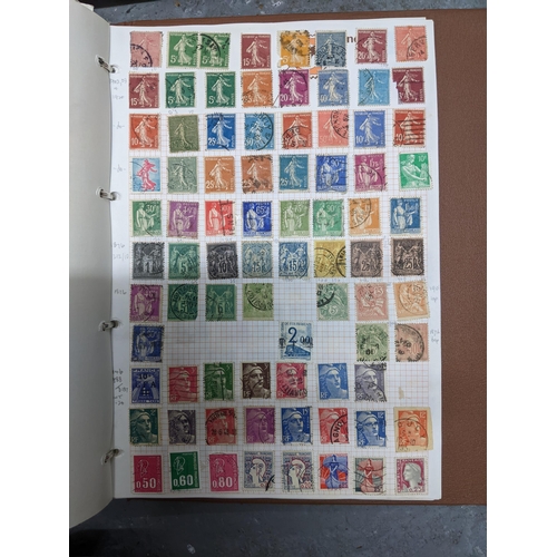 337 - A collection of stamps from around the world mounted in eleven albums to include Australian, Argenti... 