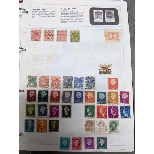 337 - A collection of stamps from around the world mounted in eleven albums to include Australian, Argenti... 