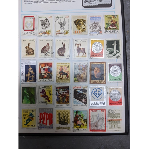 337 - A collection of stamps from around the world mounted in eleven albums to include Australian, Argenti... 