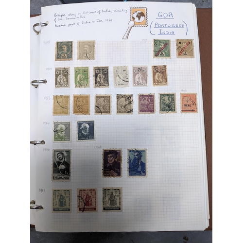 337 - A collection of stamps from around the world mounted in eleven albums to include Australian, Argenti... 