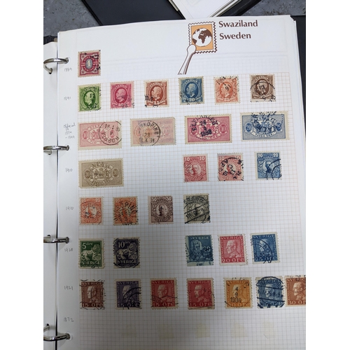 337 - A collection of stamps from around the world mounted in eleven albums to include Australian, Argenti... 