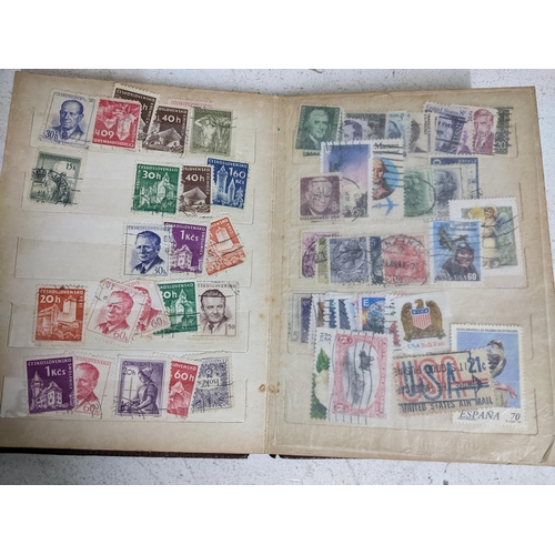 338 - A quantity of stamps from around the world mounted in various albums, some loose, along with various... 