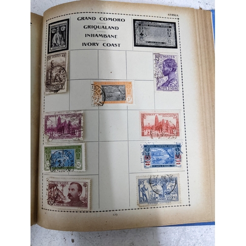 338 - A quantity of stamps from around the world mounted in various albums, some loose, along with various... 