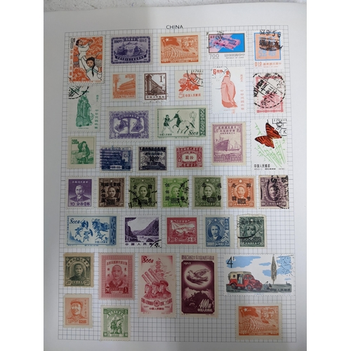 338 - A quantity of stamps from around the world mounted in various albums, some loose, along with various... 