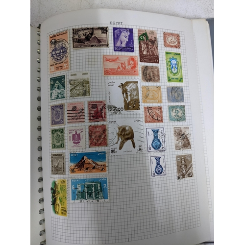 338 - A quantity of stamps from around the world mounted in various albums, some loose, along with various... 