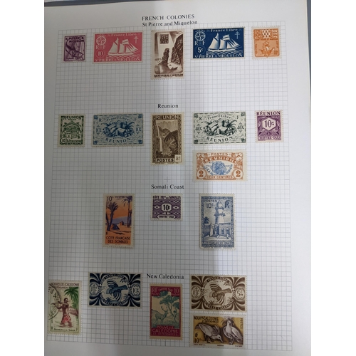 338 - A quantity of stamps from around the world mounted in various albums, some loose, along with various... 