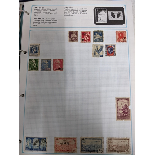 338 - A quantity of stamps from around the world mounted in various albums, some loose, along with various... 